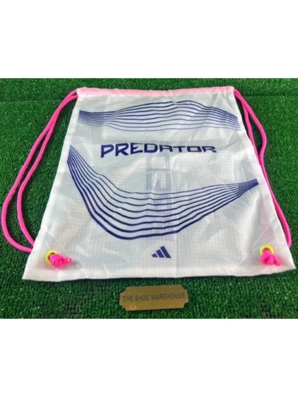 Adidas Predator Soccer Cleat Drawstring Backpack Storage Bag 15.5"x12.5" NEW